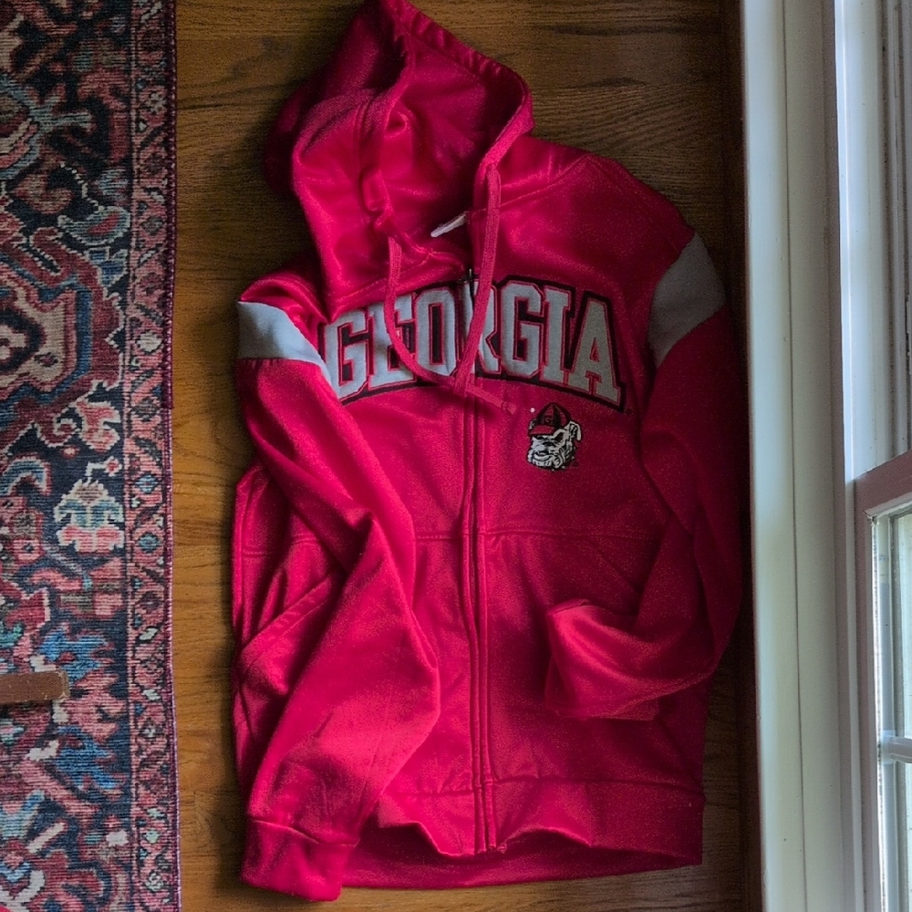 Adult Red Georgia Zip-up Hoodie
